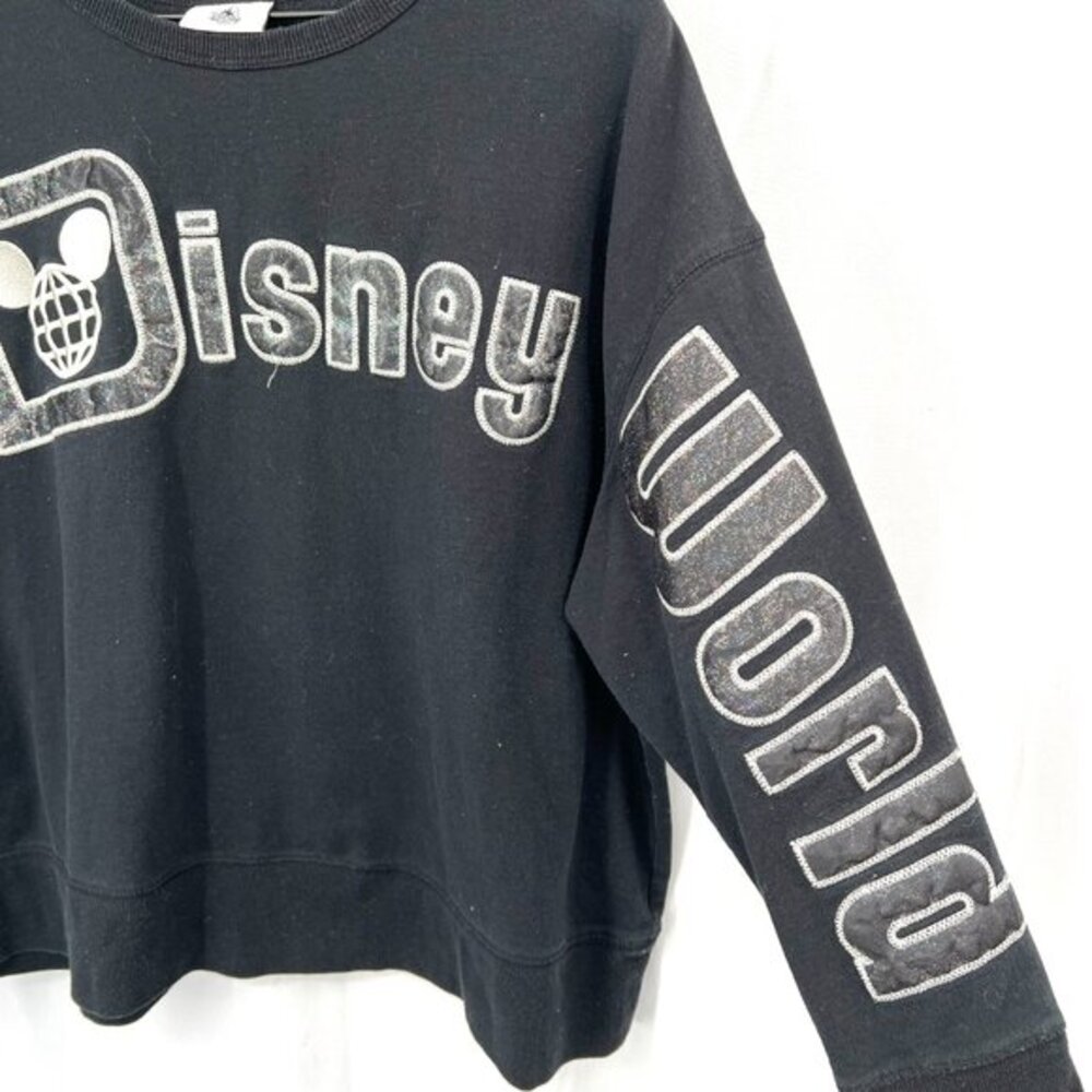 Walt Disney World parks authentic glitter embroidered pullover sweatshirt 1X top - Picture 6 of 8